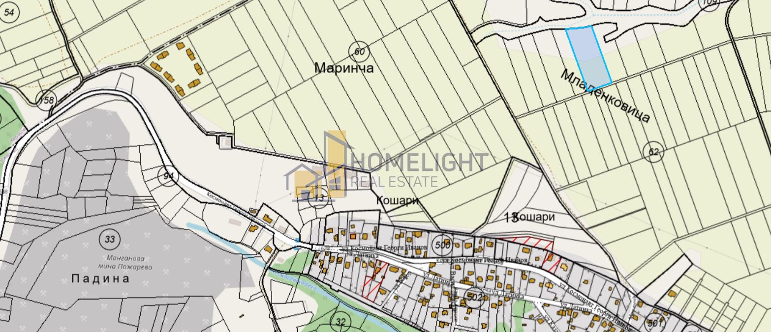 Парцел в с. Пожарево, 5499 м2